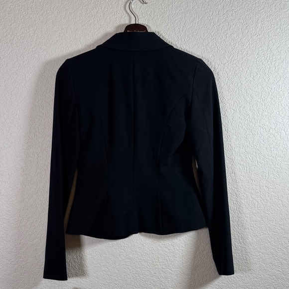 NWT Hollywould Black Women's Padded Shoulder Blazer Jacket Size XS - Picture 6 of 8